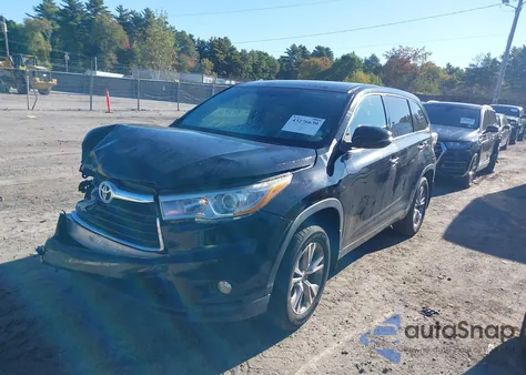 2015 Toyota Highlander Le Plus V6 z USA, uszkodzony, nr VIN 5TDBKRFH8FS199647